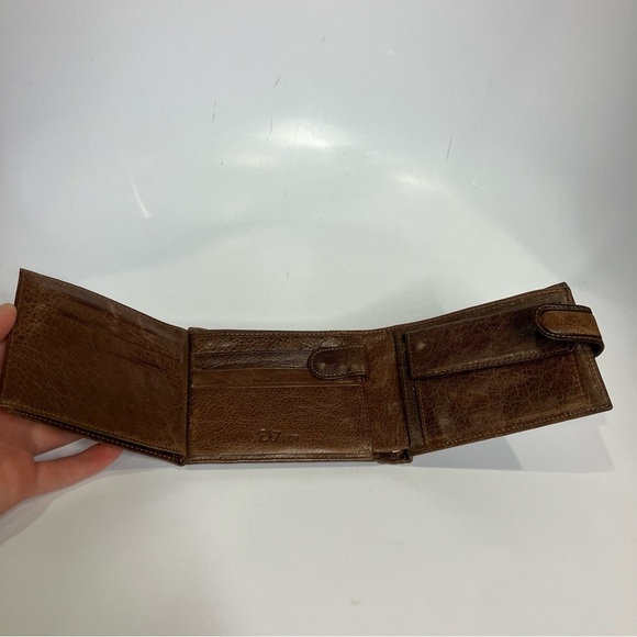 D’fabor leather wallet zipper pocket regular size brown - Picture 7 of 9